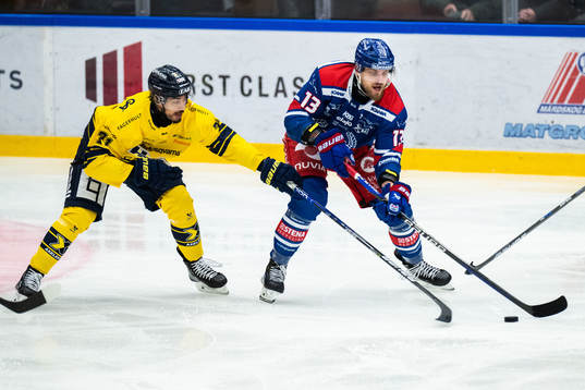 HV71s Tyler Vesel och Oskarshamns Jiri Smejkal