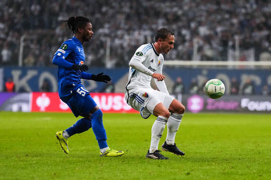 Adriel Ba Loua of Lech Poznan and Pierre Neurath Bengtsson
