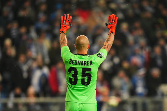 goalkeeper Filip Bednarek of Lech Poznan