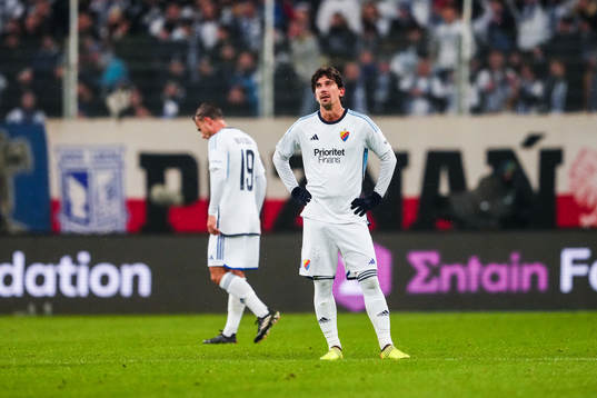 Gustav Wikheim of Djurgården looks dejected