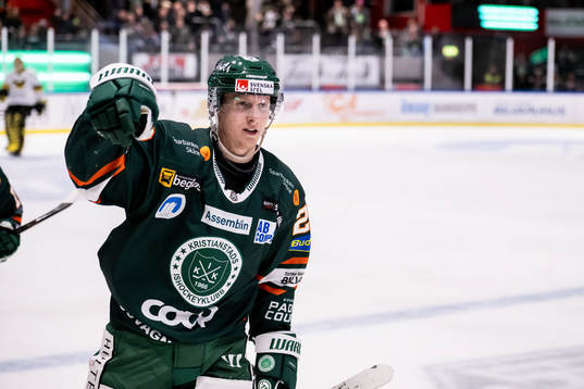 Kristianstads Linus Pettersson jublar