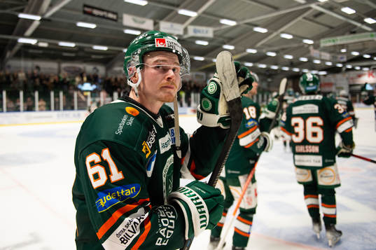 Kristianstads Malte Sjögren jublar