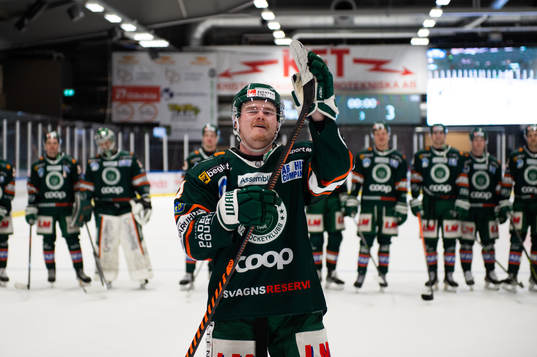 Kristianstads Malte Sjögren jublar