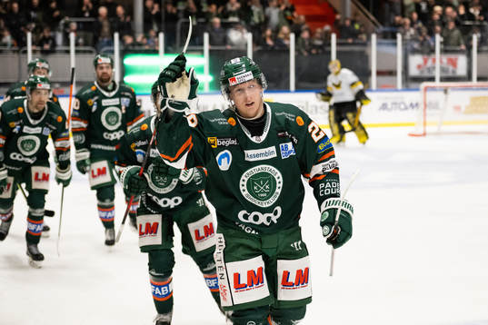 Kristianstads Linus Pettersson jublar