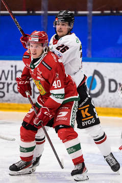 Moras Anton Heikkinen och Vita Hästens Alex Brännstam