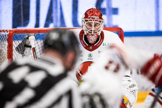 Vita Hästens målvakt Tobias Sandberg