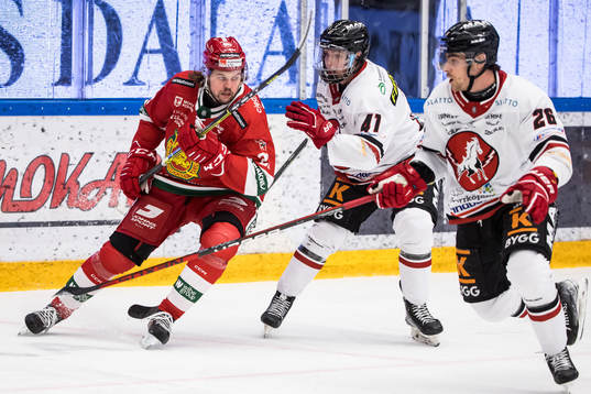 Moras Måns Carlsson och Vita Hästens Victor Öhman
