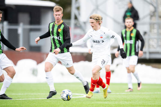 GAIS Filip Gustafsson och Helsingborgs Victor Blixt