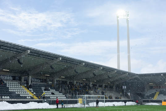 Bravida Arena innan kvartsfinalen i Svenska Cupen i fotboll