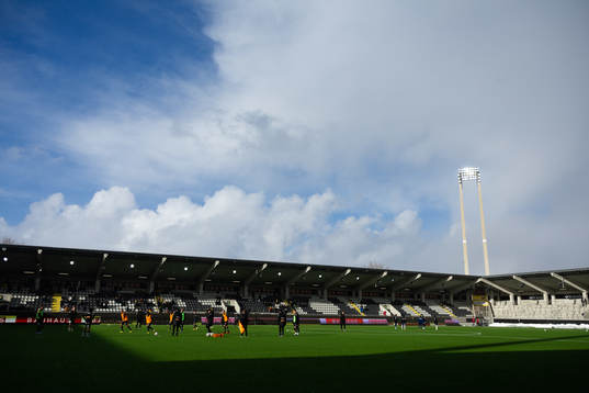Bravida Arena innan kvartsfinalen i Svenska Cupen i fotboll