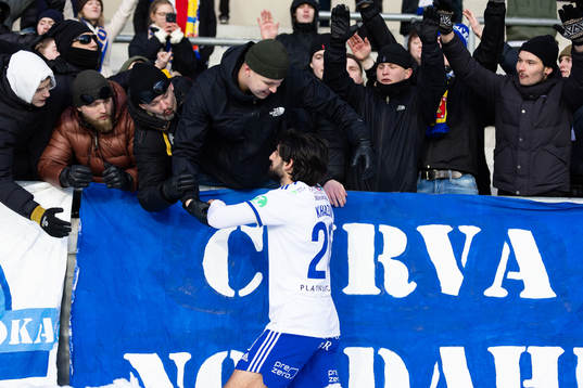 IFK Norrköpings Kristoffer Khazeni tackar fansen