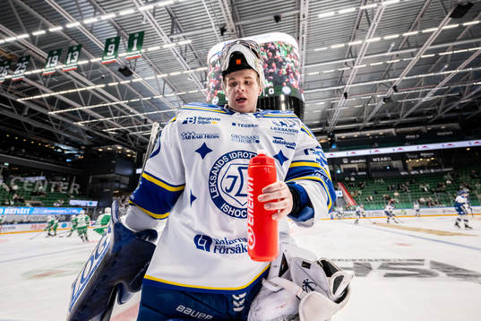Leksands målvakt Gustaf Albihn