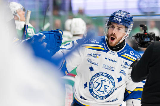 Leksands Matt Caito jublar