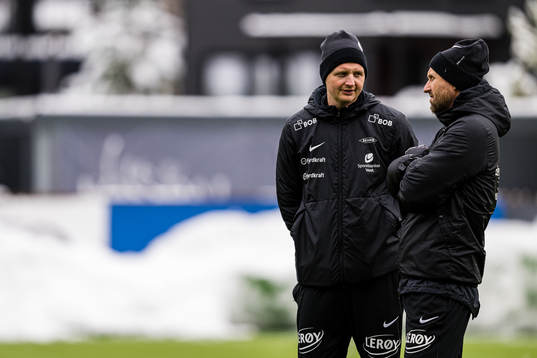 Erik Huseklepp, assistant coach of Brann, and Eirik