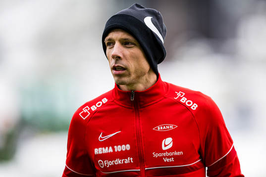 Ruben Kristiansen of Brann warms up