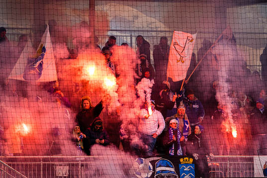 Spectators in the stands