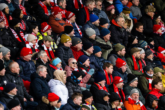 Spectators in the stands