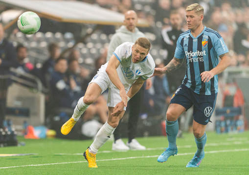 Malmö FFs Anton Tinnerholm och Djurgårdens Victor