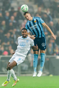 Malmö FFs Isaac Kiese Thelin och Djurgårdens Jesper