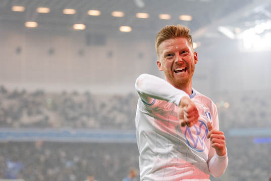Malmö FFs Anders Christiansen jublar