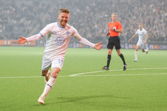 Malmö FFs Anders Christiansen jublar