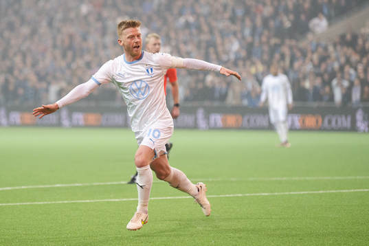 Malmö FFs Anders Christiansen jublar