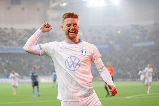 Malmö FFs Anders Christiansen jublar