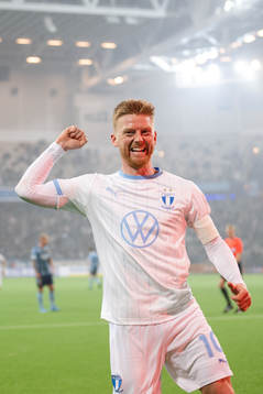 Malmö FFs Anders Christiansen jublar