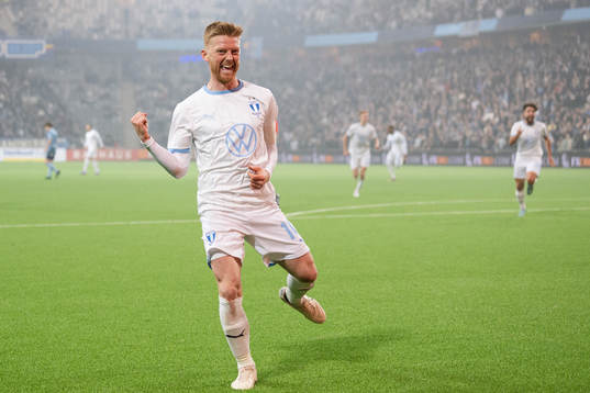Malmö FFs Anders Christiansen jublar
