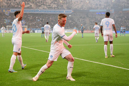 Malmö FFs Anders Christiansen jublar