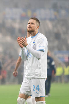 Malmö FFs Lasse Nielsen deppar