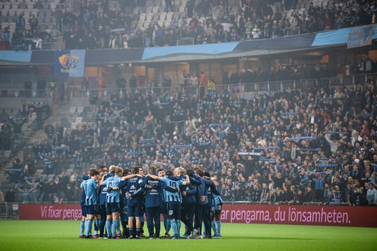 Djurgårdens spelare jublar