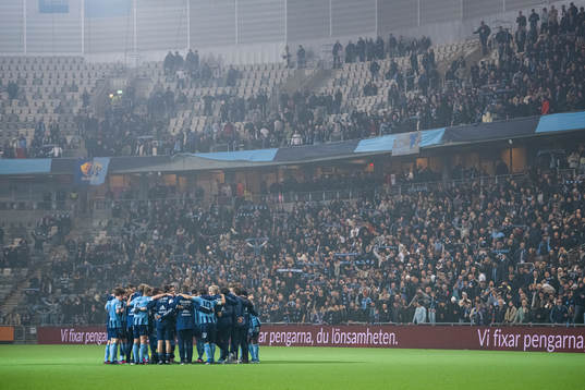 Djurgårdens spelare jublar