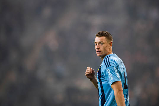 Djurgårdens Jesper Löfgren jublar