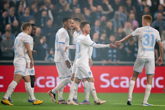 Malmö FFs Anders Christiansen jublar