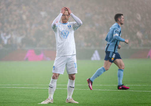 Malmö FFs Anders Christiansen deppar