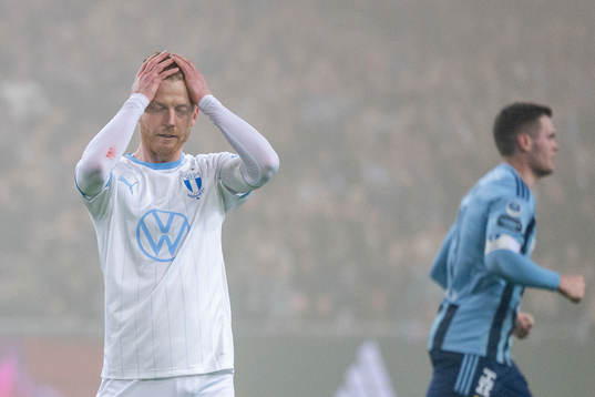 Malmö FFs Anders Christiansen deppar