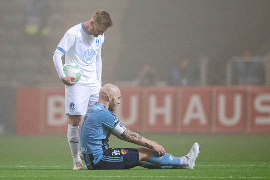 Malmö FFs Anders Christiansen och Djurgårdens Magnus