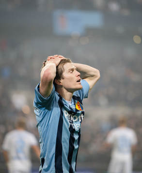 Djurgårdens Oliver Berg deppar