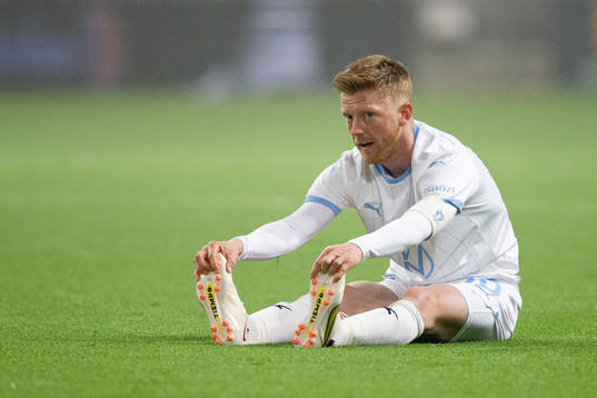 Malmö FFs Anders Christiansen deppar