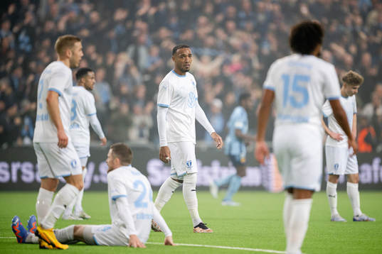 Malmö FFs Derek Cornelius deppar