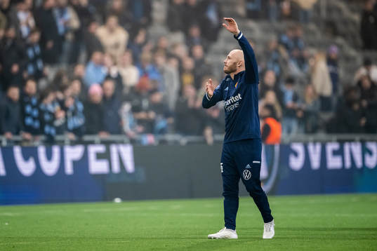 Djurgårdens Magnus Eriksson jublar