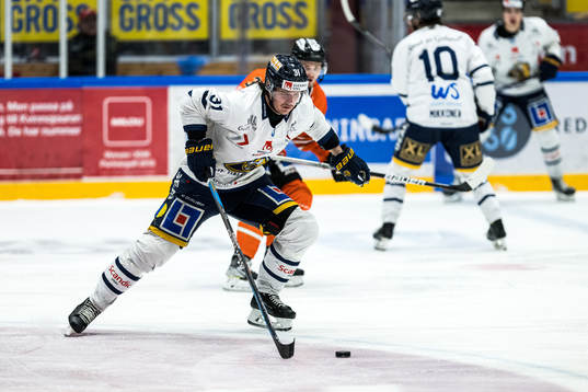 Visby Romas Simon Hansson och Karlskronas Sebastian Sundlöv