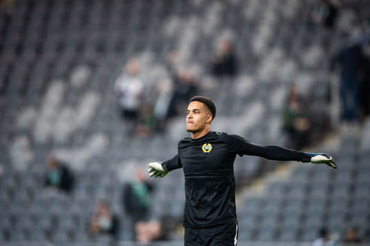 Hammarbys målvakt Oliver Dovin