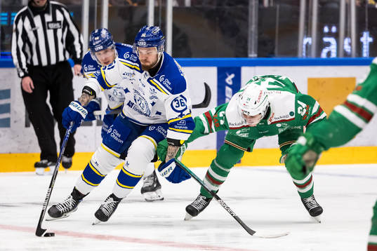 Leksands Lucas Elvenes och Rögles Marco Kasper