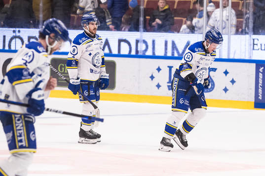 Leksands Matt Caito och Leksands Kalle Östman deppar