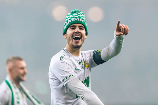 Hammarbys Edvin Kurtulus jublar
