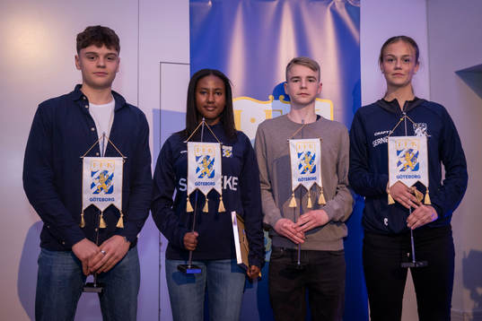 pristagare, Linus Dahlgren, Saron Berhe, Wilmer Henriksson