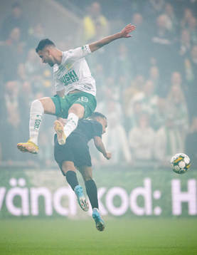 Hammarbys Abdelrahman Saidi och AIKs Bilal Hussein