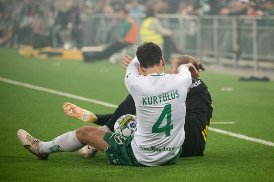 Hammarbys Edvin Kurtulus och AIKs Viktor Fischer